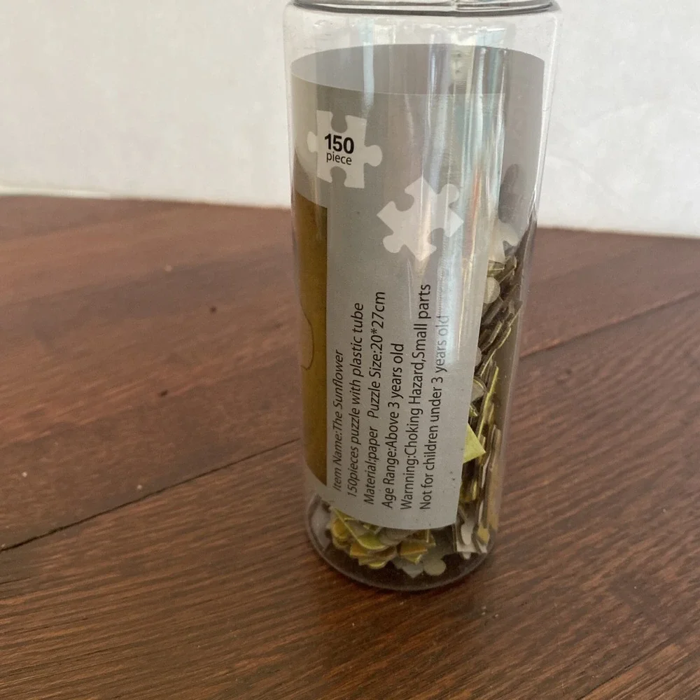 150 PIECE MINI PUZZLE VINCENT‎ VAN GOGH The Sunflower- In Tube -Sealed